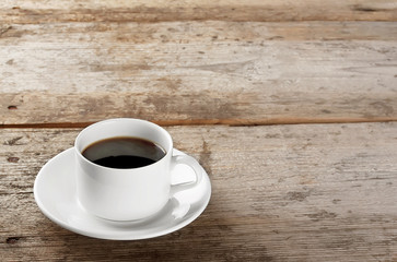 Cup of strong black coffee