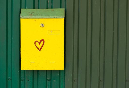 yellow mail box