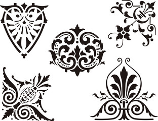antique decorative elemens