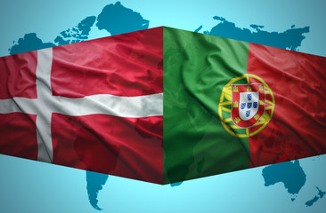 Fototapeta premium Denmark and Portugal