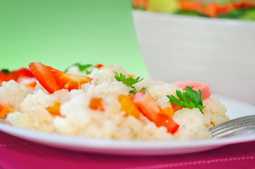 Risotto with vegetable