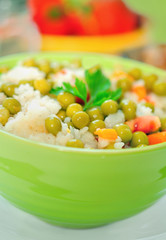 Risotto with vegetable
