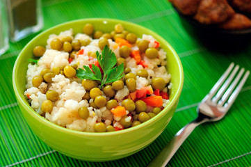 Risotto with vegetable