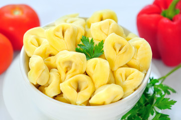 Bowl with tortellini