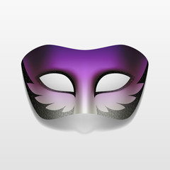 Vector Carnival Masquerade Party Mask Isolated