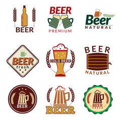 Beer colored emblems