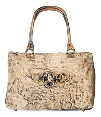 Fur bag isolated