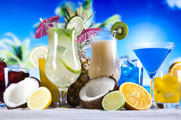 Cocktails, alcohol drink 