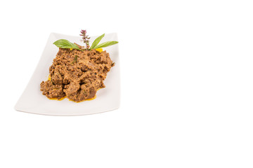 Malay Beef Rendang Dish