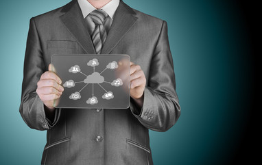 Cloud computing touchscreen interface