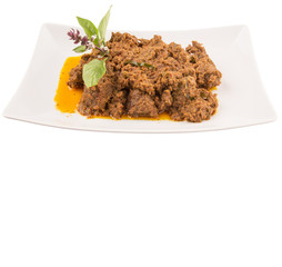 Malay Beef Rendang Dish