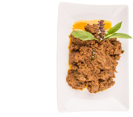 Malay Beef Rendang Dish