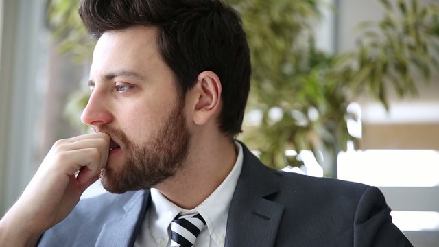 Business Man with big trouble at home