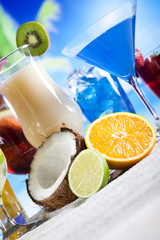 Cocktails, alcohol drink