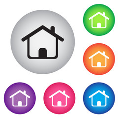Home button icon set