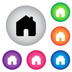 Home button icon set