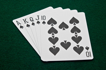 Royal Flush of Spades