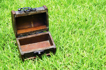 Old wooden box