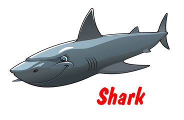 Dangerous cartoon shark character