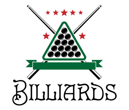 Billiards club emblem