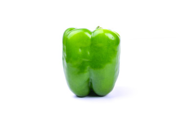 green paprika on a white screen