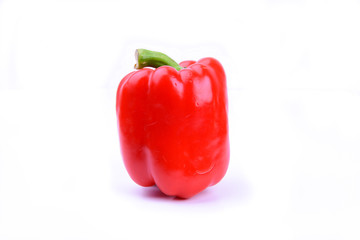 red paprika on a white screen