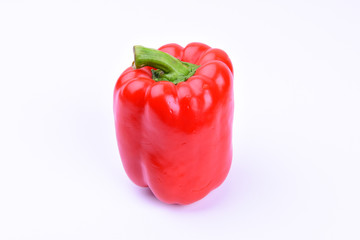 red paprika on a white screen