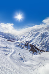 Mountain ski resort Hochgurgl Austria