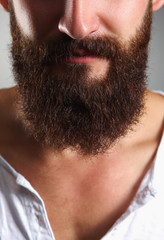 Part of a man&amp;amp;amp;amp;#39;s face with  beard