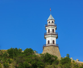 Fototapeta na wymiar Amazing view of tower in Goynuk town, Bolu