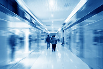 Interior of a shopping mall