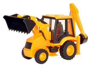 Yellow Toy Tractor Excavator