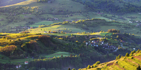 Green spring rural hill landscape, Slovakia © TTstudio