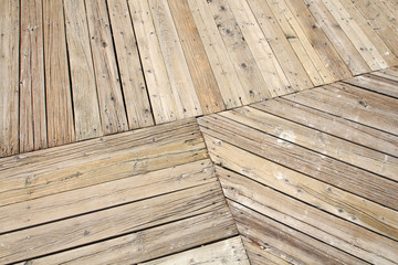 Fototapeta premium Wooden bridge - Passerelle en bois