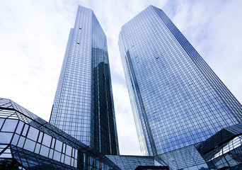 Fototapeta na wymiar Corporate buildings in perspective