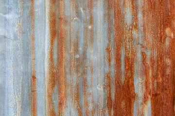 rusty corrugated iron metal texture