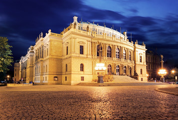 Fototapeta premium Rudolfinum, music auditorium in Prague, Czech Republic