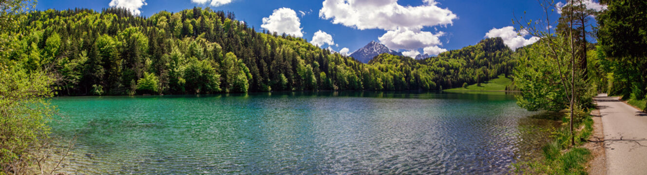 Panorama vom Alatsee bei F&uuml;ssen