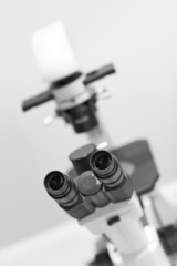 Fototapeta na wymiar microscope in the laboratory