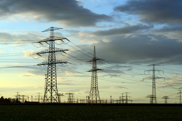 Strommasten zum Energietransport