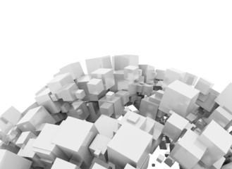 Abstract 3d cubes background
