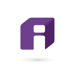 Letter I cube logo icon design template elements.