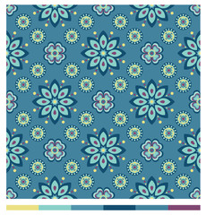 Seamless wallpaper patterns - floral series