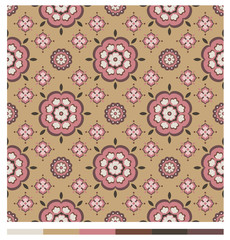 Seamless wallpaper patterns - floral series