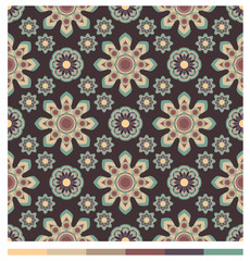 Seamless wallpaper patterns - floral series