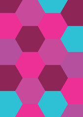 An abstract geometric vector background with blocks