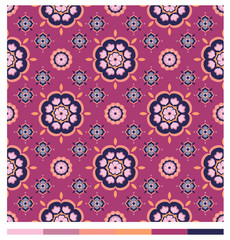 Seamless wallpaper patterns - floral series