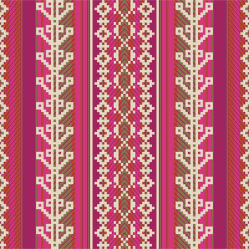 Textile pattern in ethnic style