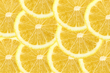 Fresh lemon citrus as background.