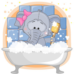 Fototapeta premium Cute Elephant
